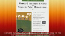 READ book  Harvard Business Review on Strategic Sales Management Harvard Business Review Paperback  DOWNLOAD ONLINE