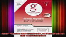 READ book  Number Properties GMAT Strategy Guide 4th Edition Manhattan GMAT Preparation Guides Full Free