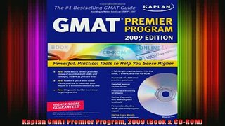 DOWNLOAD FULL EBOOK  Kaplan GMAT Premier Program 2009 Book  CDROM Full EBook