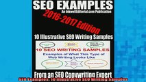 FREE PDF  SEO Examples 10 Illustrative SEO Writing Samples READ ONLINE