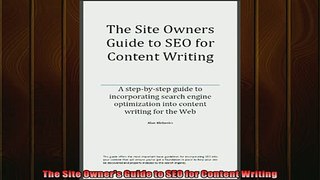 EBOOK ONLINE  The Site Owners Guide to SEO for Content Writing  FREE BOOOK ONLINE