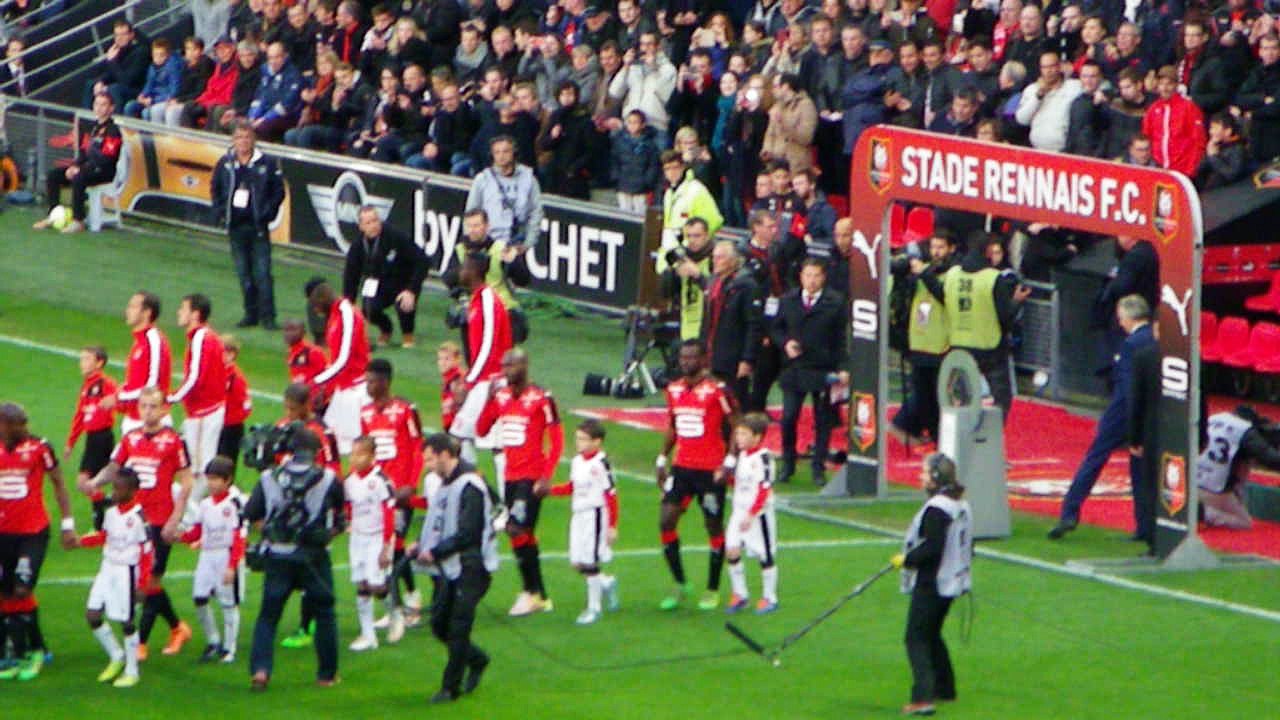 24/04/16 : SRFC-ASM : entrée des équipes