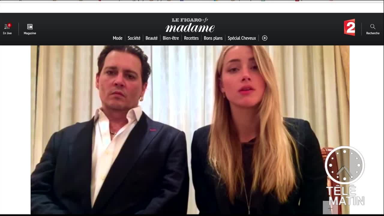 Johnny Depp et Amber Heard obligés de s'excuser dans une vidéo - 2016/04/25