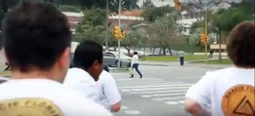Teaching respect for pedestrian crossings