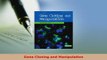 Download  Gene Cloning and Manipulation Read Online
