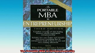 READ book  The Portable MBA in Entrepreneurship Free Online
