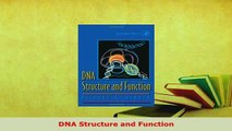 PDF  DNA Structure and Function PDF Full Ebook