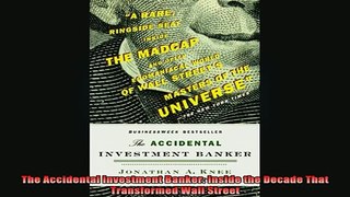 READ book  The Accidental Investment Banker Inside the Decade That Transformed Wall Street Full EBook