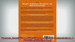 Downlaod Full PDF Free  Mergers Acquisitions Divestitures and Other Restructurings  Website Wiley Finance Online Free