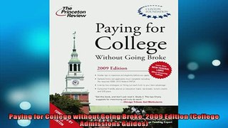 READ book  Paying for College without Going Broke 2009 Edition College Admissions Guides  FREE BOOOK ONLINE