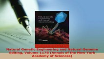 Download  Natural Genetic Engineering and Natural Genome Editing Volume 1178 Annals of the New York Read Online