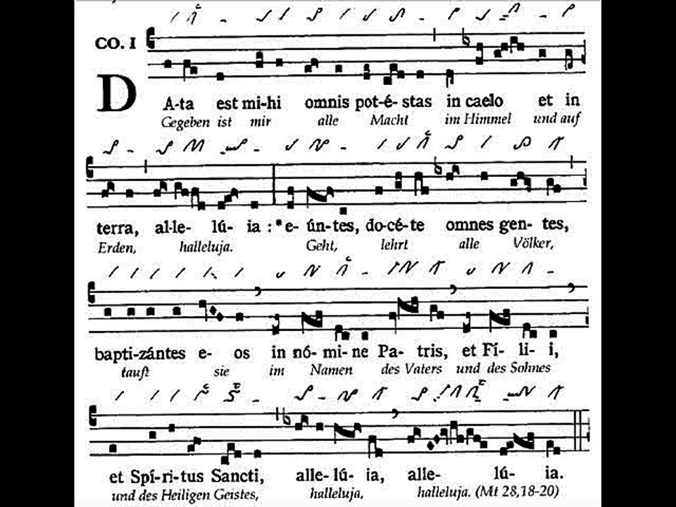 Communio Data est mihi, Ascensione Domini A (Ascension du Seigneur)