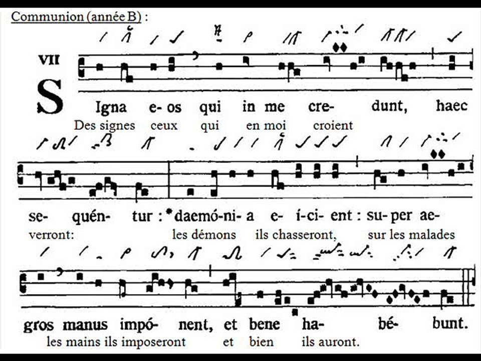 Communio Signa eos, Ascensione Domini B (Ascension du Seigneur)