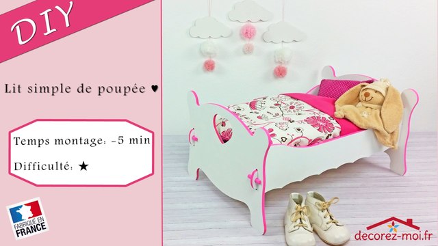 DIY - Petit lit de poupee a personnaliser pour la plus grande joie des petits et grands ♥