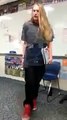 high school student gives teacher a lesson she will never forget.