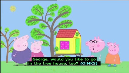 Peppa Pig (Series 1) - The Tree House (with subtitles)