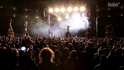 Muixerangues imponents a la nit històrica de la plaça de bous de València