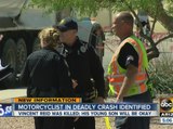 Motorcyclist identified in deadly crash