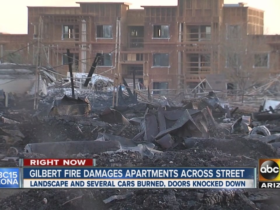 Evacuated residents return to aftermath of Gilbert five-alarm fire