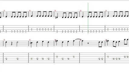 [Short] KANA BOON Silhouette :: Bass Vocal Tab