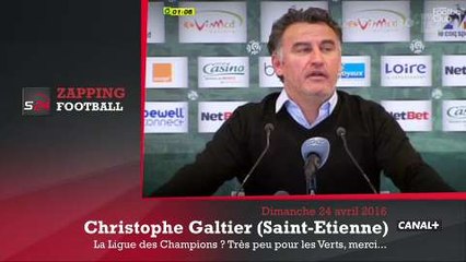 Zap'Foot : Galtier «Si on finit 4e c'est mieux pour tout le monde»