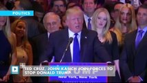 Ted Cruz, John Kasich join forces to stop Donald Trump