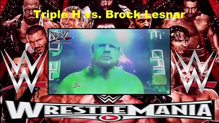 Triple H vs Brock Lesnar WWE SummerSlam No Disqualification Full HD