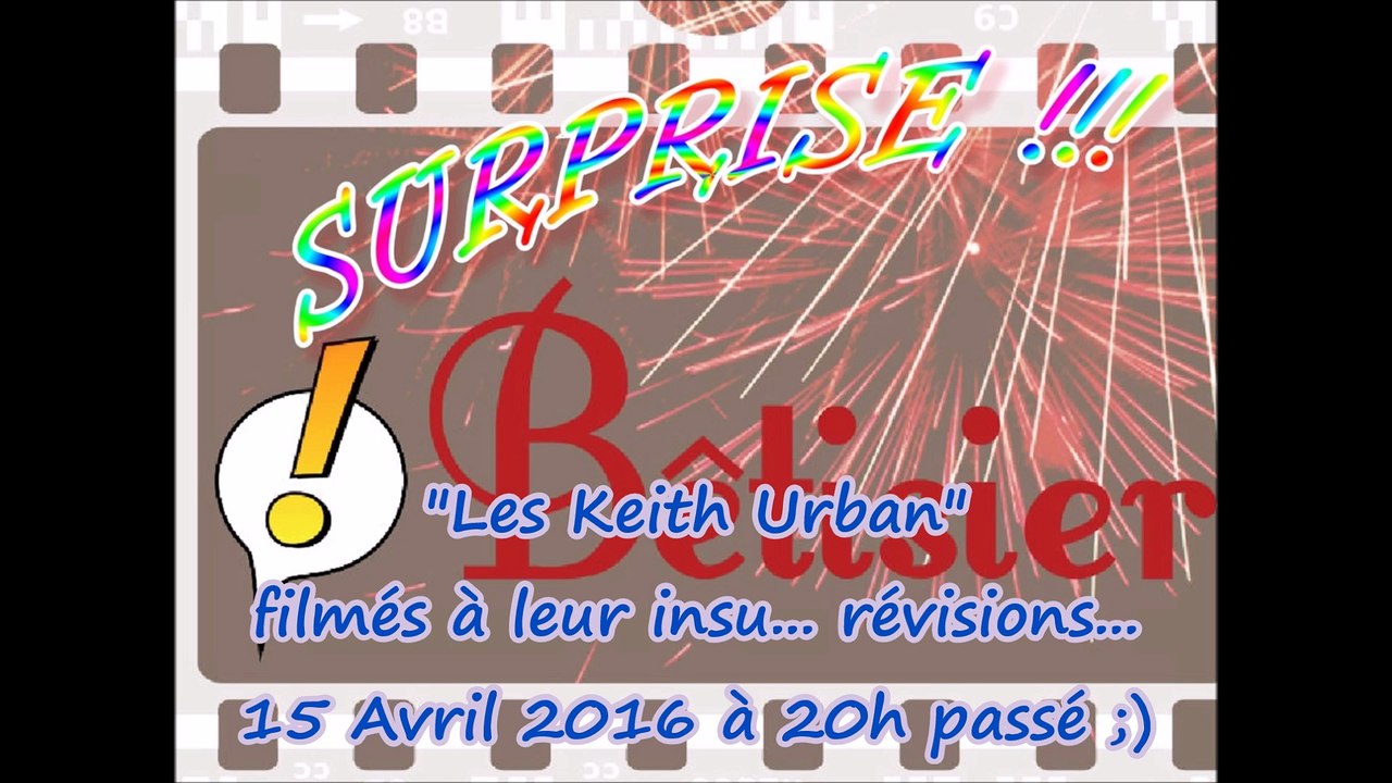 Le groupe des "Keith Urban" filmé à leur insu... cours... du 15 Avril 2016
