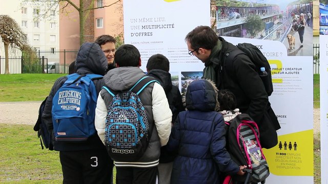 Le DP-Bus du débat public EuropaCity à Garges-lès-Gonesse