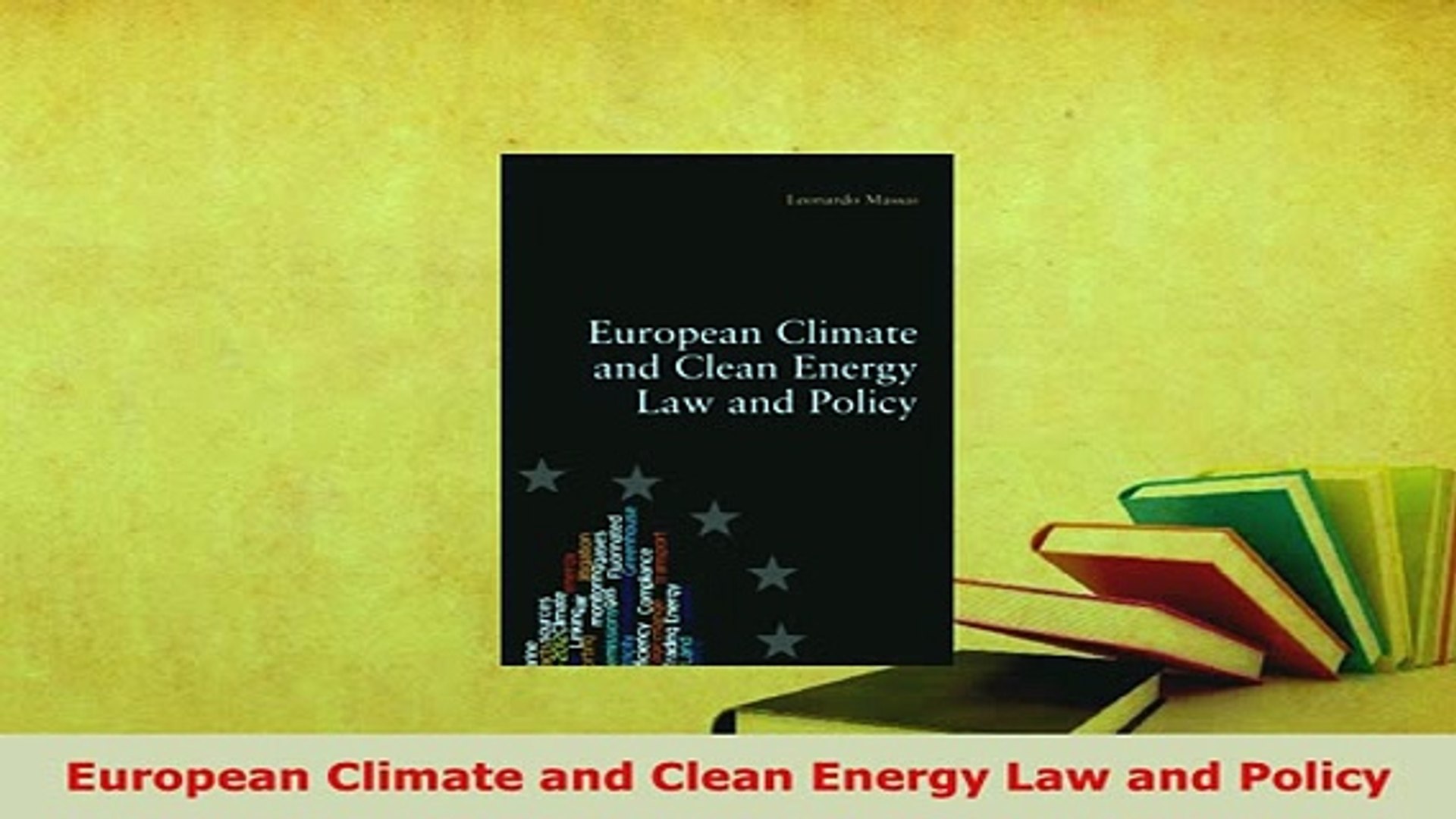 ⁣PDF  European Climate and Clean Energy Law and Policy  EBook