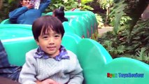 Amusement Park for Kids DisneyLand Family Fun Trip BuzzLight Year Disney Rides Ryan ToysReview