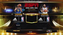 NBA 2k13 CAVS vs GSW (2016 roster) Quicken loans