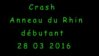 Entrainement Anneau du Rhin 28 03 2016 Team Passion vitesse  - Crash Moto - Triumph 675 R - Gopro 3+