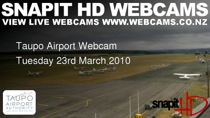 Taupo Airport Webcam Tuesday 23rd March 2010