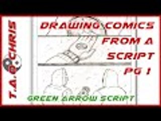 How to draw comics Pg1 | Sequential Art | Thumbnails | The Arrow Year one