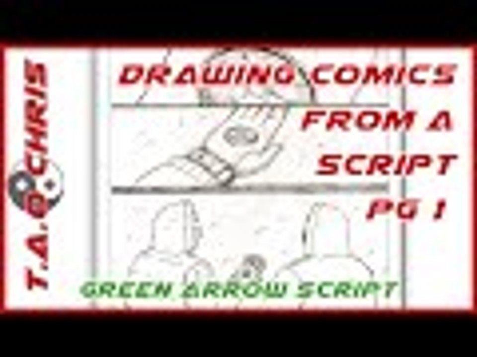 How to draw comics Pg1 | Sequential Art | Thumbnails | The Arrow Year one