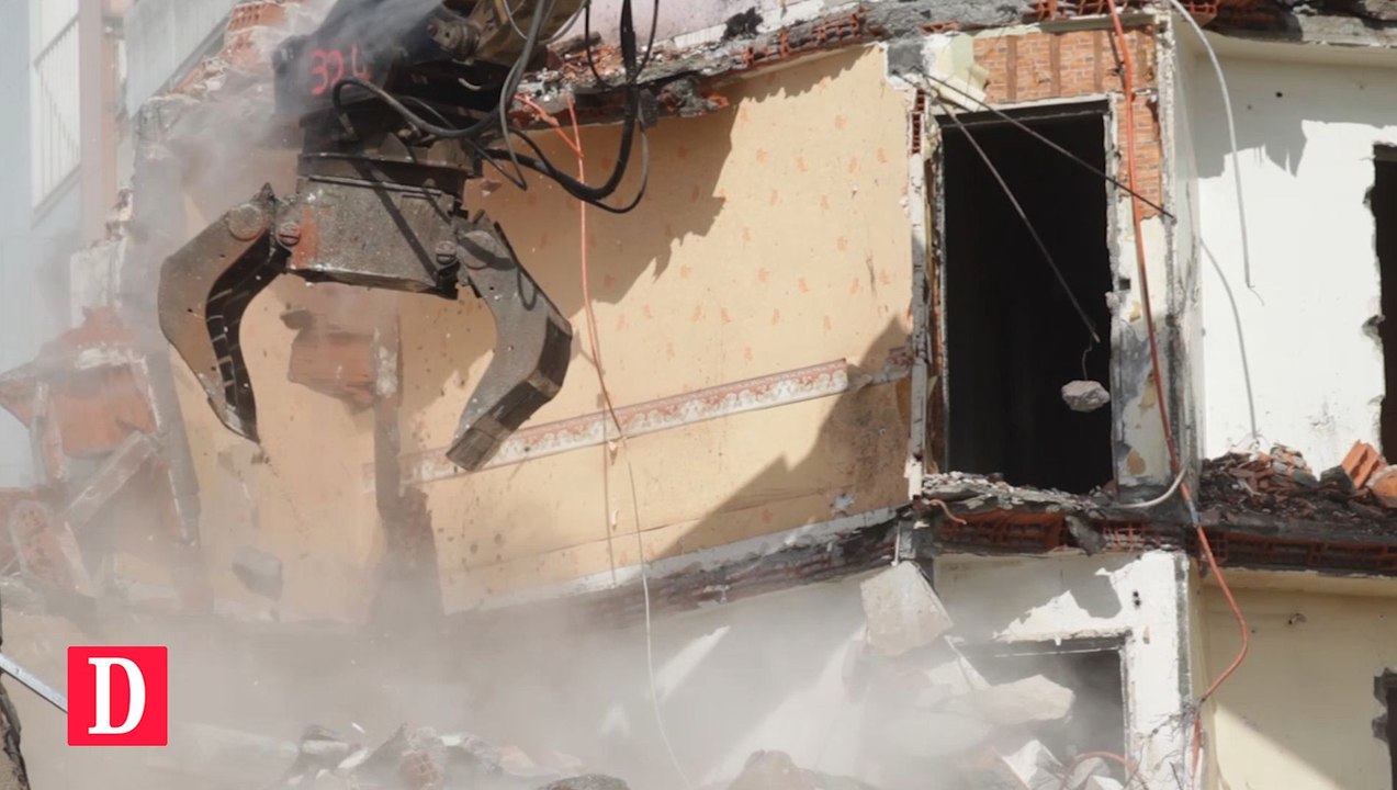 Démolition de tours du quartier des Chaumes à Montauban