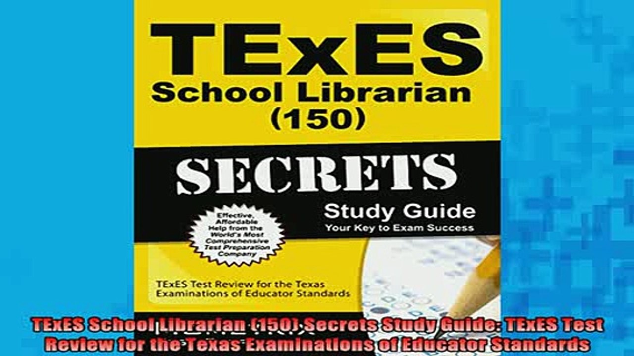 READ FREE FULL EBOOK DOWNLOAD  TExES School Librarian 150 Secrets Study Guide TExES Test Review for the Texas Full EBook