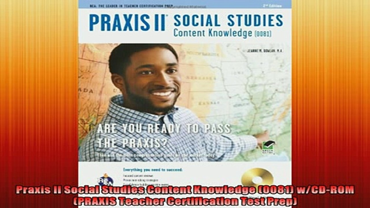 Free Full PDF Downlaod  Praxis II Social Studies Content Knowledge 0081 wCDROM PRAXIS Teacher Certification Full EBook