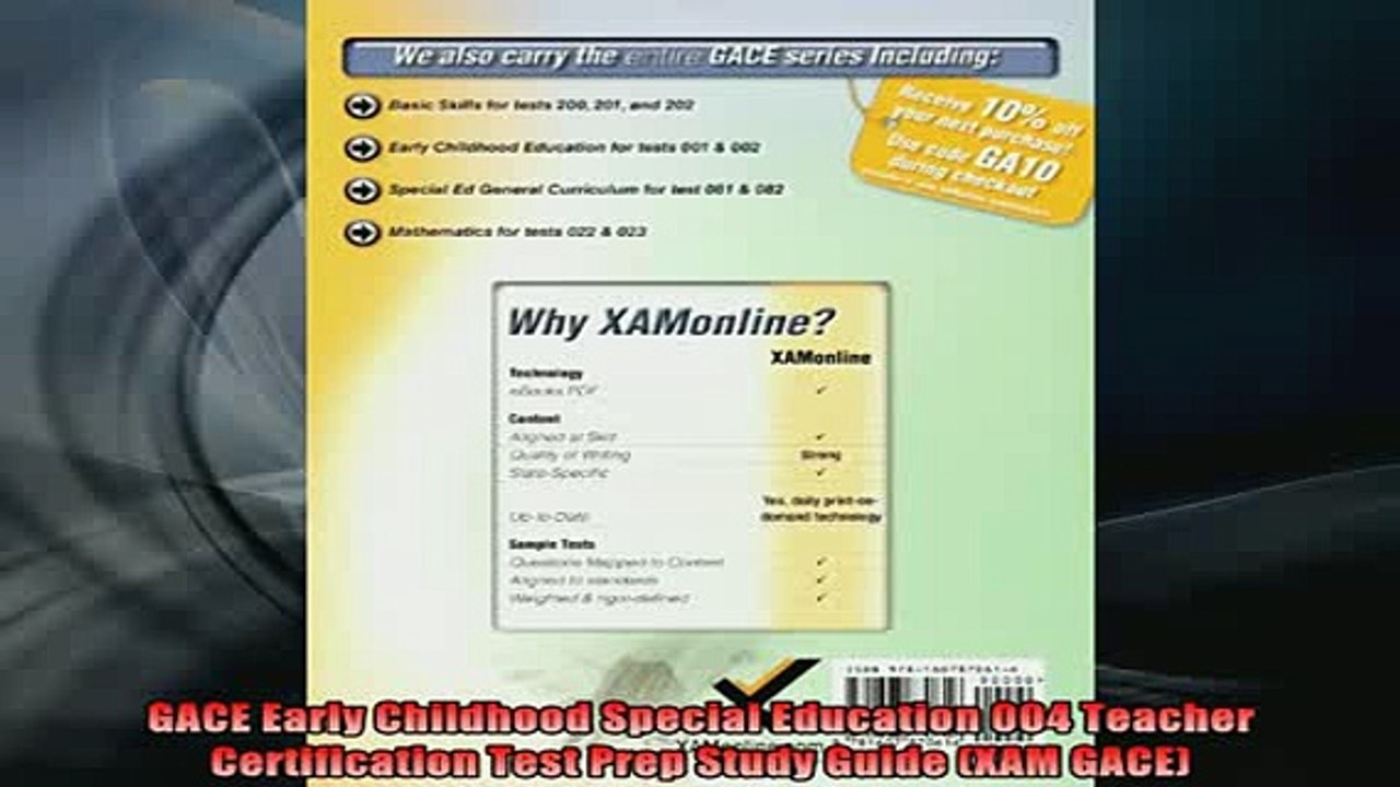 READ book  GACE Early Childhood Special Education 004 Teacher Certification Test Prep Study Guide Full EBook