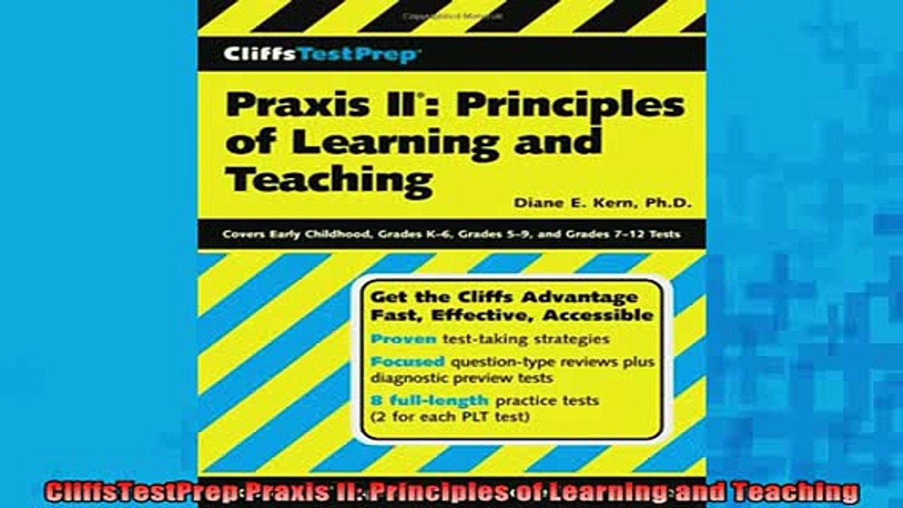 Free Full PDF Downlaod  CliffsTestPrep Praxis II Principles of Learning and Teaching Full EBook