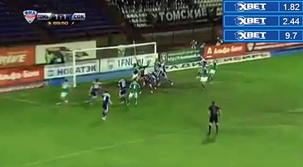 GOAL Sanaia (1-1) Tom Tomsk vs Sokol Saratov (2016.04.25)