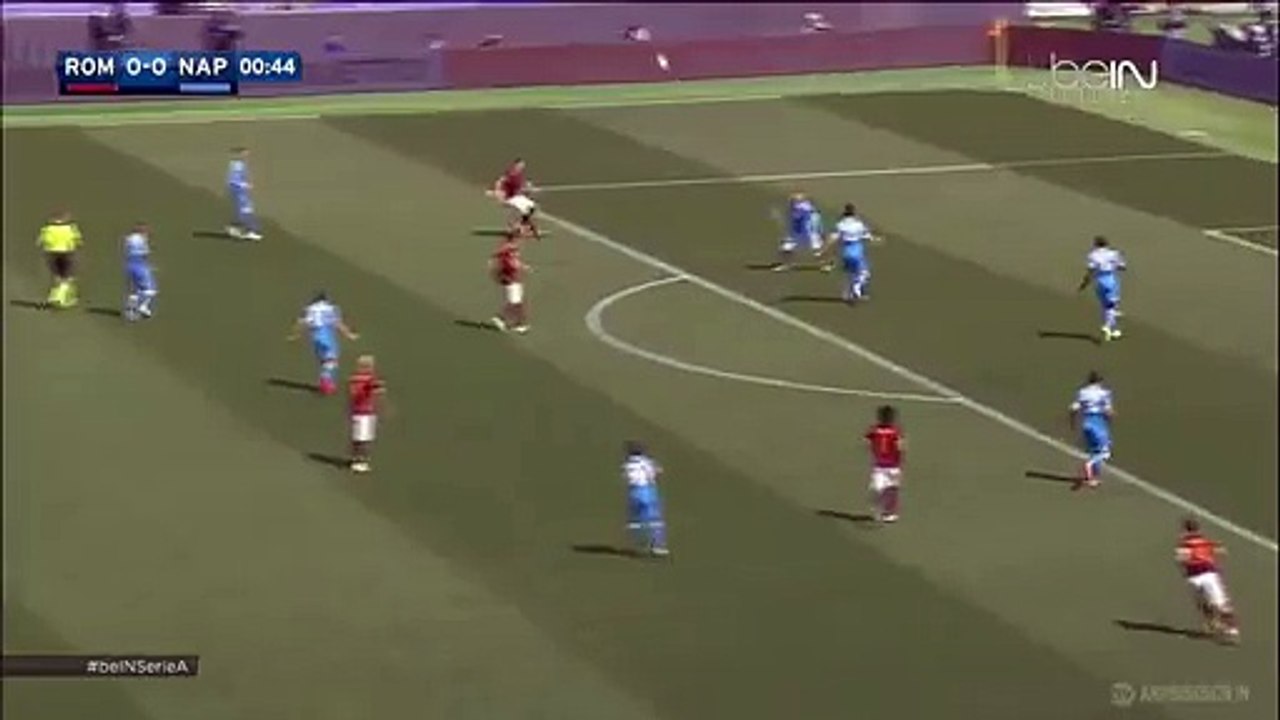 Mohamed Salah Super Volley - Roma 0-0 Napoli 25/04/2016
