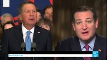 Primaires républicaines : Ted Cruz et John Kasich s'unissent pour contrer Donald Trump