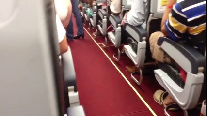 Funniest safety briefing ever with sexy flight attendant!!! Air Asia AK-1922