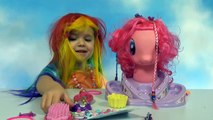 Май Лит Пони Пинки Пай модель причесок игрушка для девочек Рейн Боу Дэш MLP toy with hair