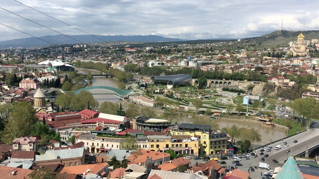 From Hill Top View of Tbilisi City Georgia