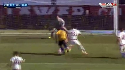 Giampaolo Pazzini incredible miss - Hellas Verona 0-0 AC Milan - 25-04-2016