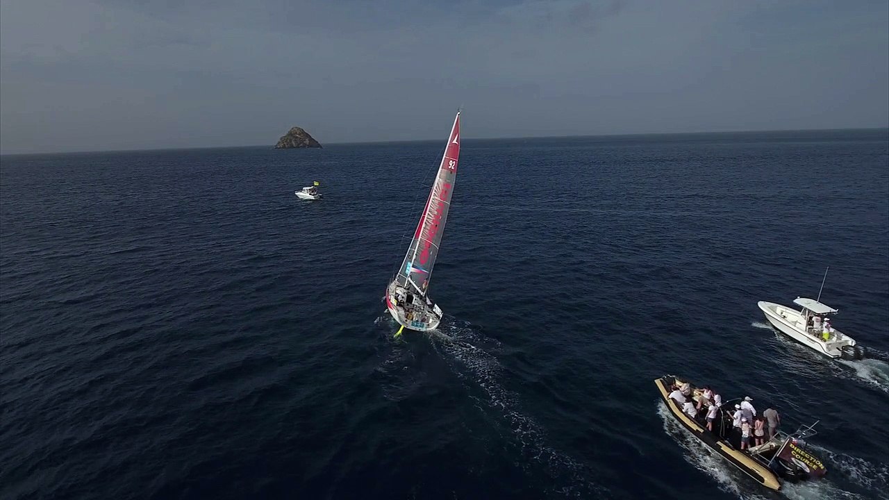 Arrivée de Gedimat et Generali filmé par un drone
