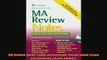 READ book  MA Review Notes Exam Certification Pocket Guide Exam Certification Pocket Guides Full EBook